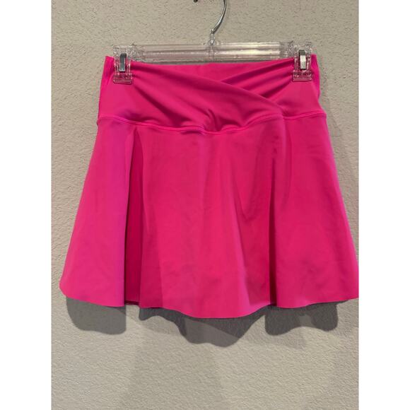 Women's Size Small Wide Waistband Pleated Athletic Skirt Pink NWOT - Picture 1 of 6